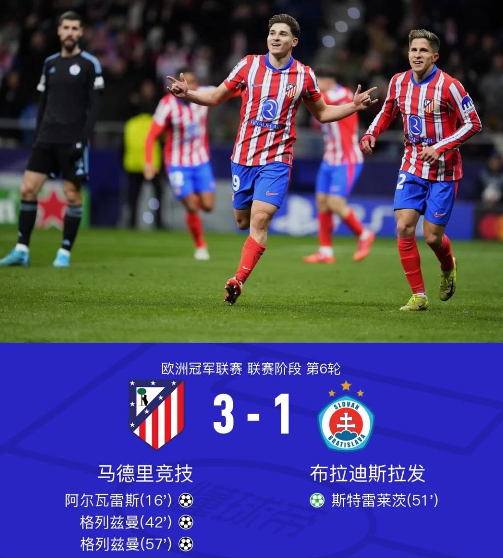 包含马德里竞技力克那不勒斯，格列兹曼关键制胜的词条